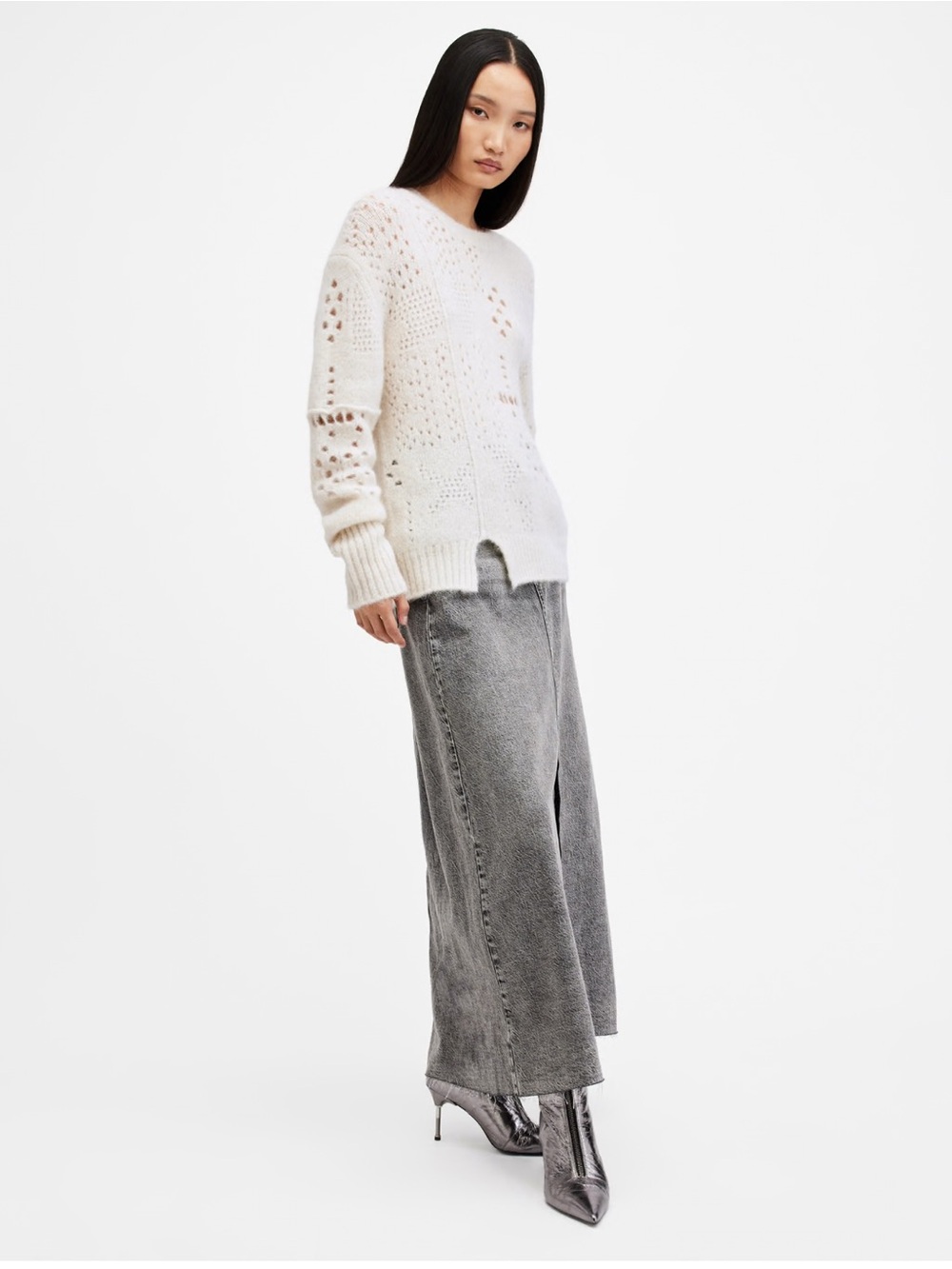 AllSaints Winnie Crew Neck Sweater